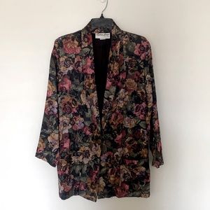 Spring Floral Blazer Jacket | M (Vintage)
